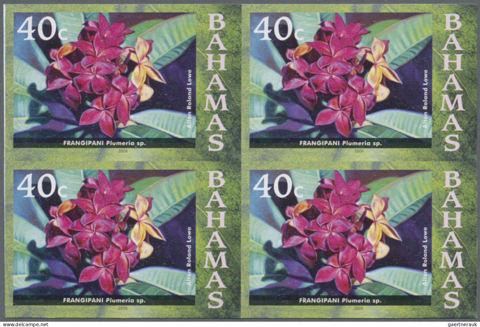 Bahamas: 1999/2008. Collection containing 177 IMPERFORATE stamps (inclusive s/s,