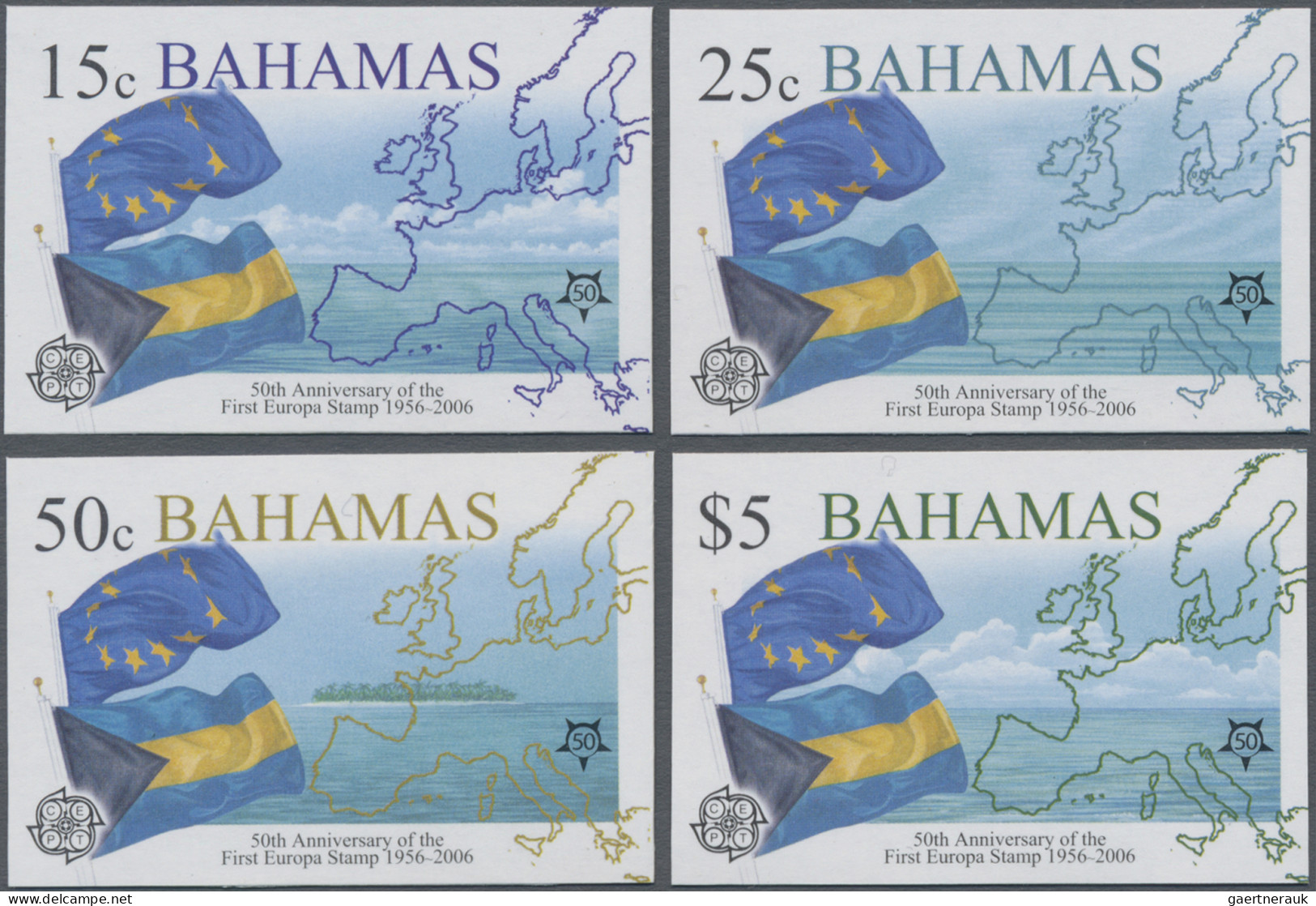 Bahamas: 1999/2008. Collection containing 177 IMPERFORATE stamps (inclusive s/s,