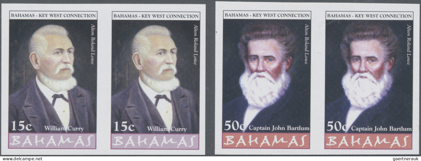 Bahamas: 1999/2008. Collection containing 177 IMPERFORATE stamps (inclusive s/s,