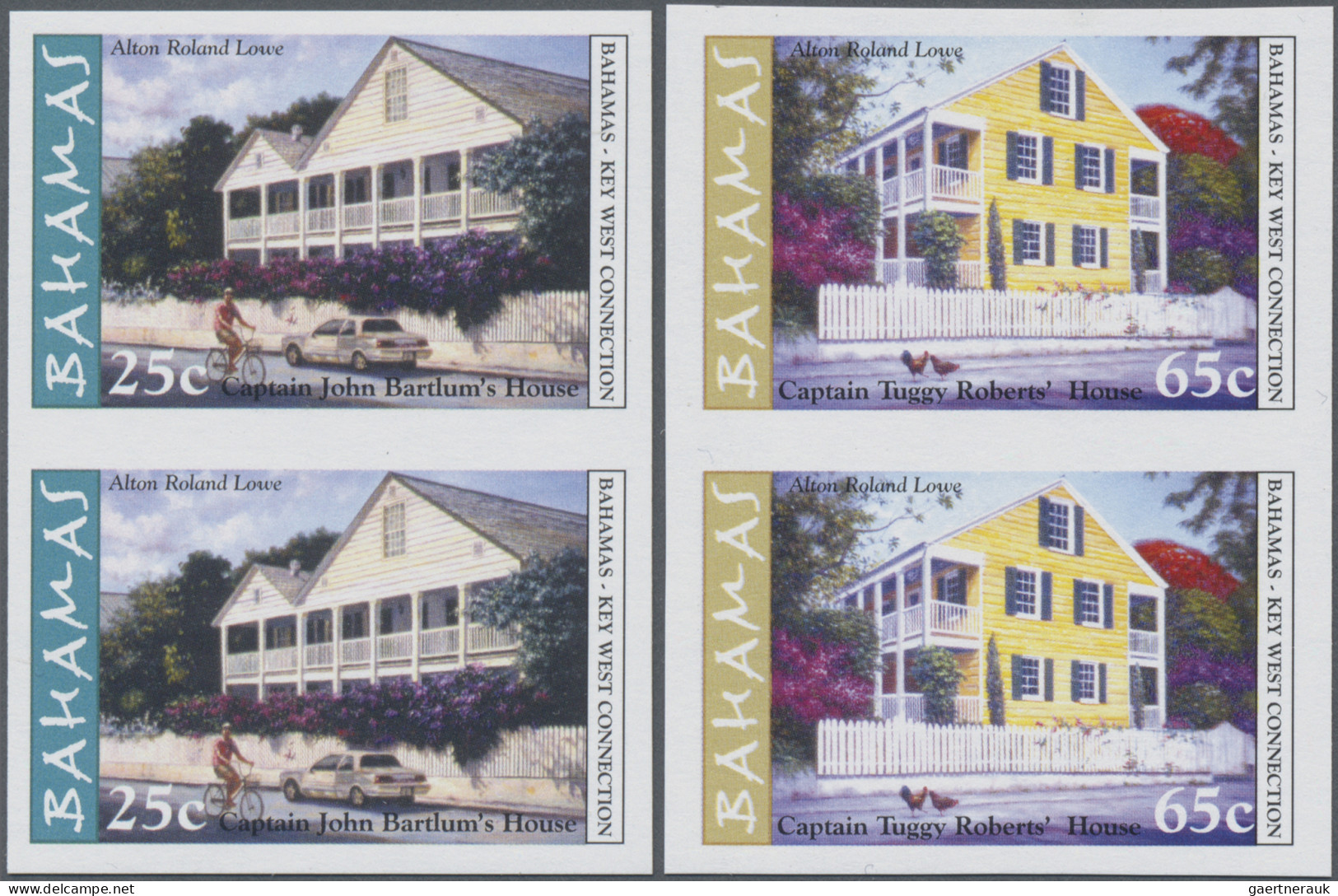 Bahamas: 1999/2008. Collection containing 177 IMPERFORATE stamps (inclusive s/s,