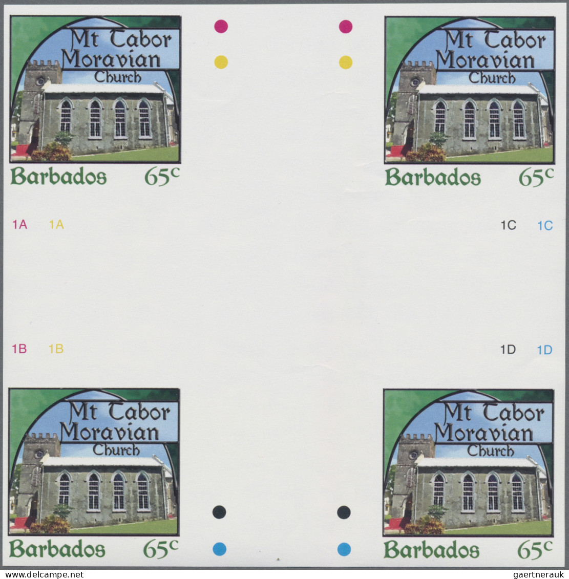 Barbados: 1994/2015. Collection containing 303 IMPERFORATE stamps (inclusive man