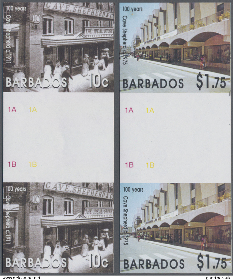 Barbados: 1994/2015. Collection containing 303 IMPERFORATE stamps (inclusive man