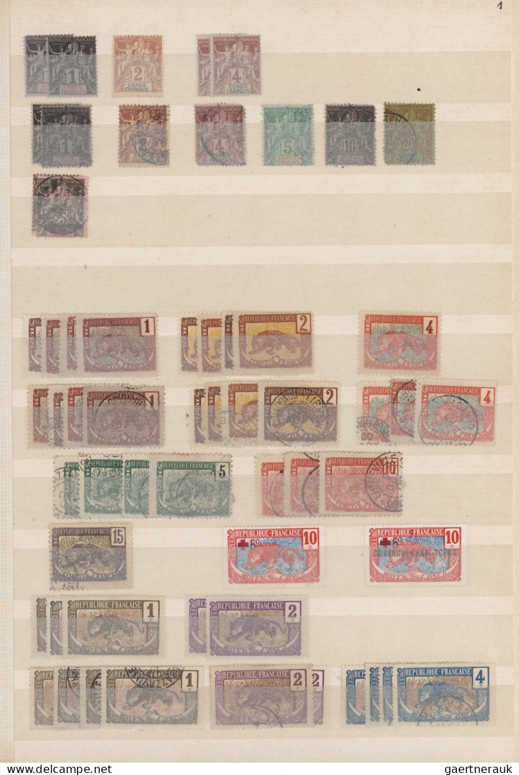 Belgian-Congo: 1890/1990 (approx.), Collection In Four Stockbooks Including Belg - Verzamelingen