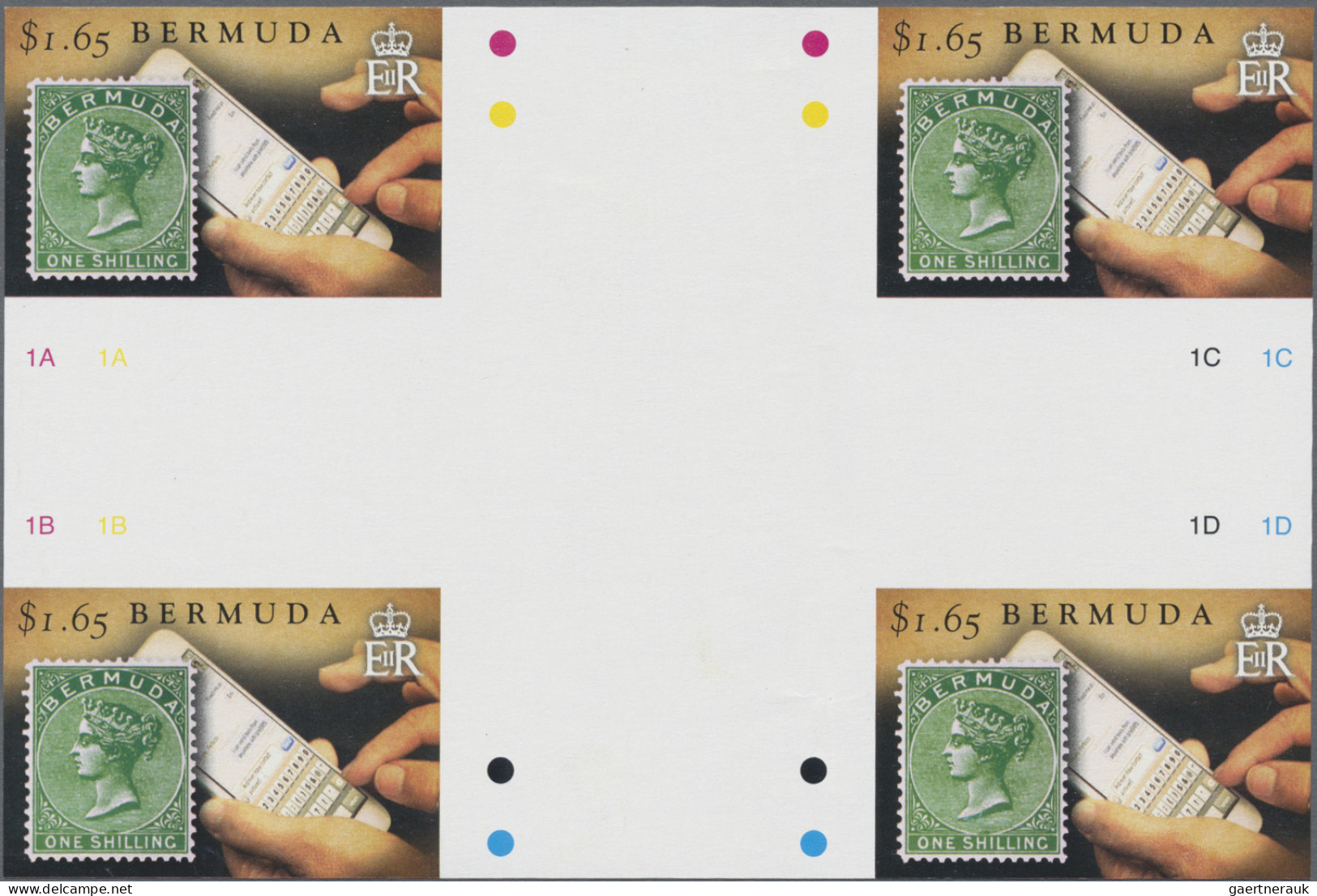 Bermuda: 2001/2016. Collection Containing 117 IMPERFORATE Stamps (many Cross Gut - Bermudas