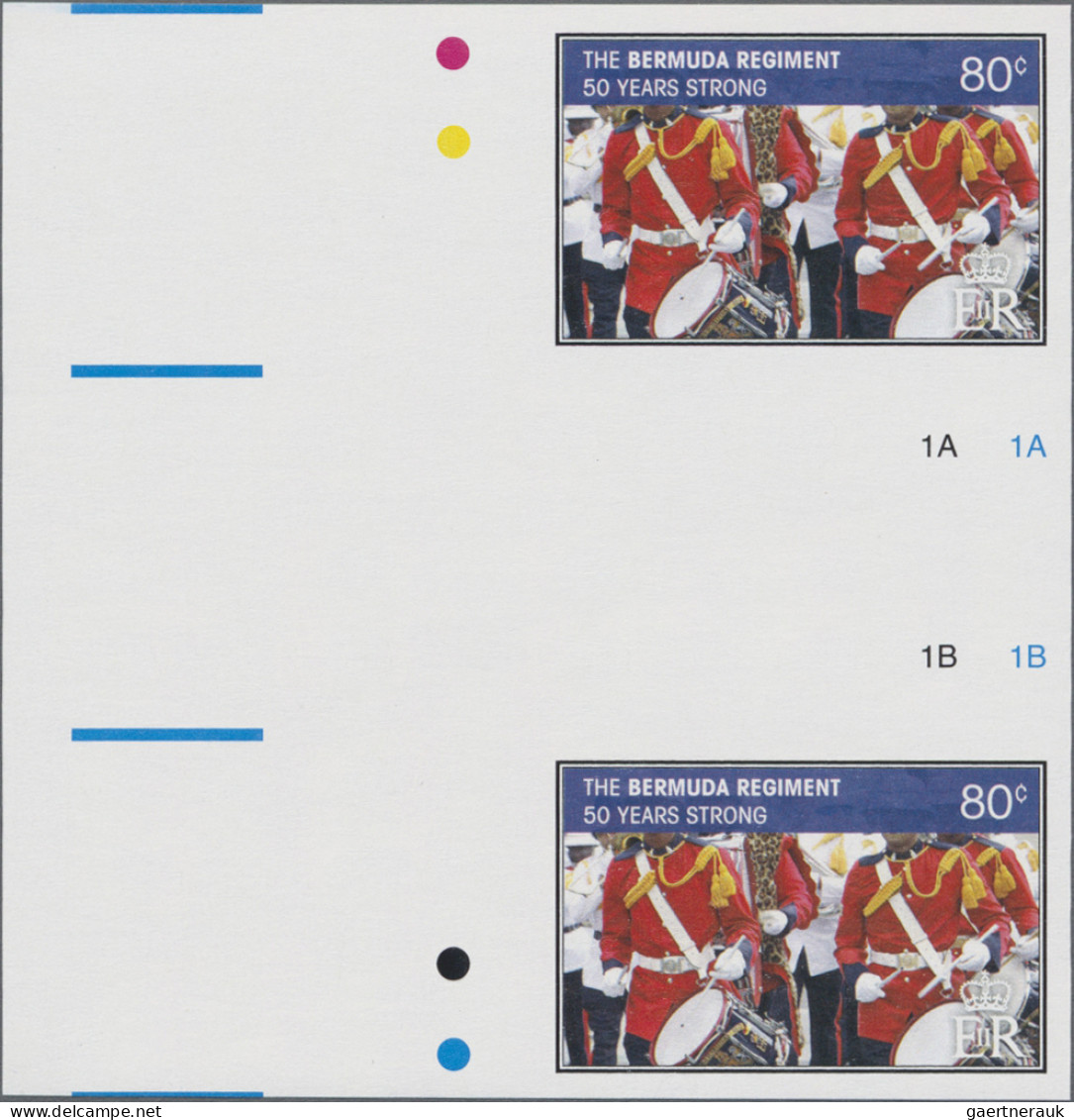 Bermuda: 2001/2016. Collection containing 117 IMPERFORATE stamps (many cross gut