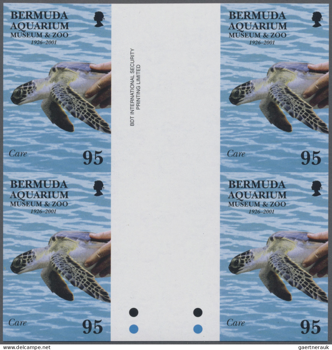 Bermuda: 2001/2016. Collection containing 117 IMPERFORATE stamps (many cross gut