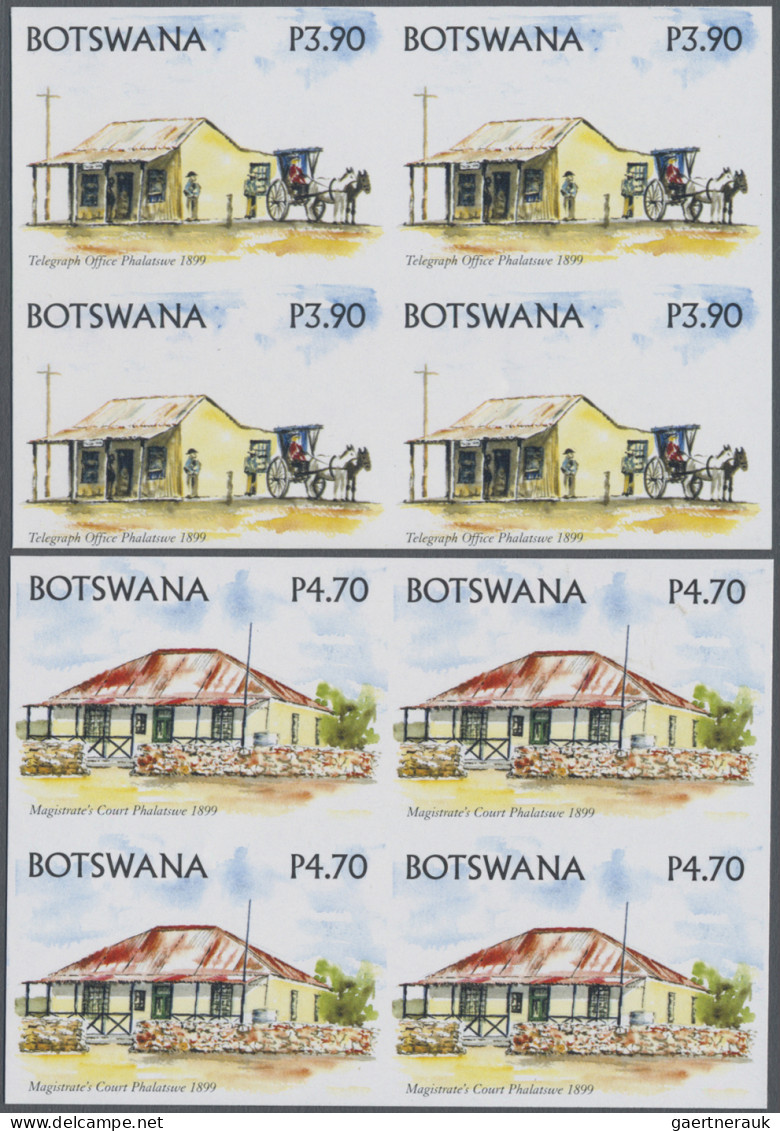 Botswana: 2001/2005. Collection Containing 356 IMPERFORATE Stamps Concerning The - Botswana (1966-...)