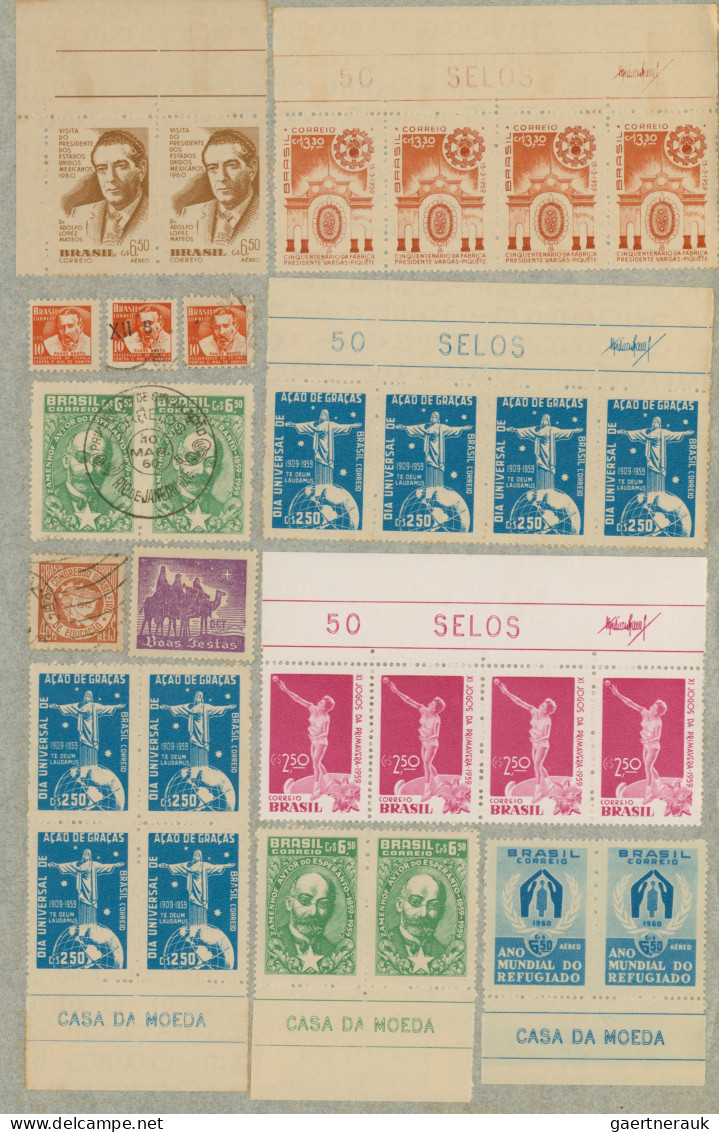 Brazil: 1900/1960 (ca.), Mainly From 1920, Very Comprehensive Accumulation Of Ap - Usados