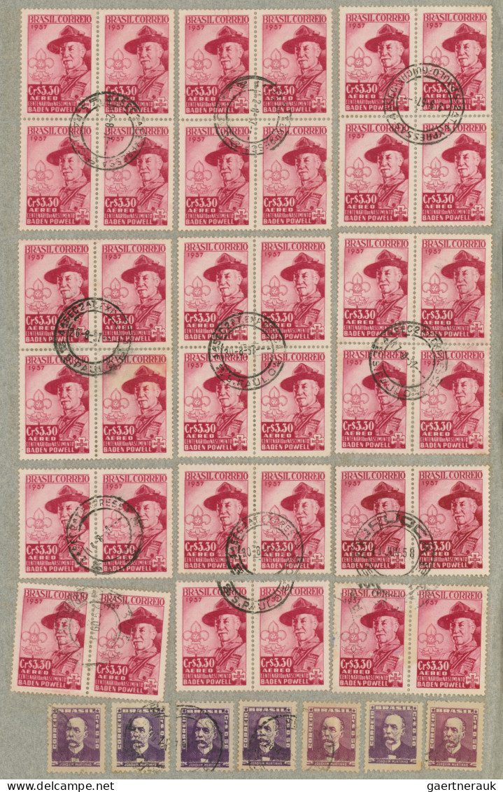 Brazil: 1900/1960 (ca.), Mainly From 1920, Very Comprehensive Accumulation Of Ap - Gebraucht