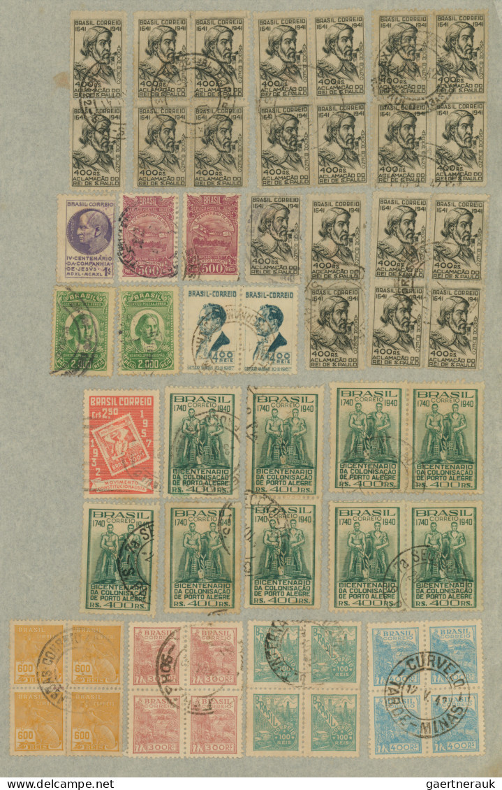 Brazil: 1900/1960 (ca.), mainly from 1920, very comprehensive accumulation of ap