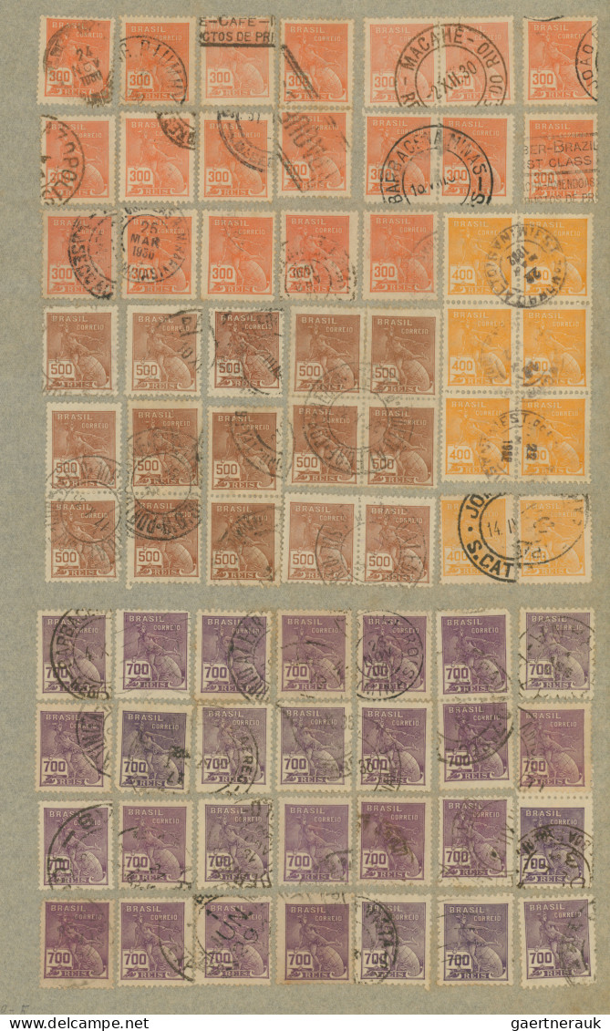 Brazil: 1930/1960, Definitve Series "Vovo" And "Netinha", Very Comprehensive Acc - Used Stamps