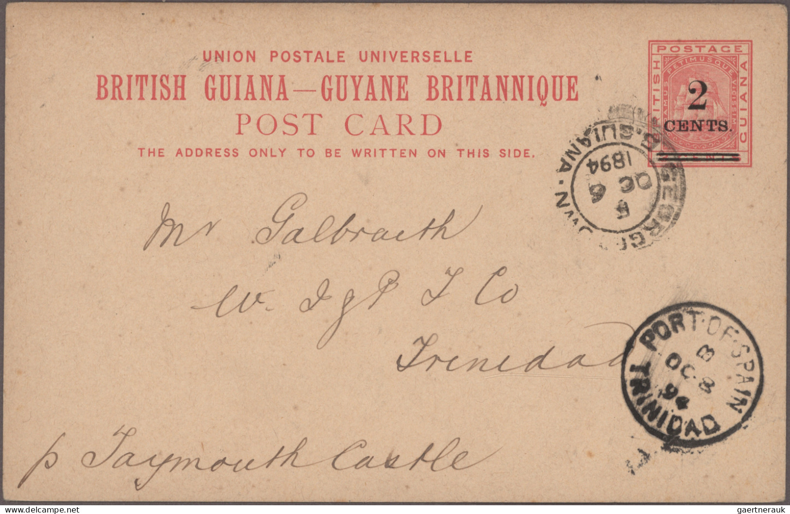 British Guiana - postal stationery: 1879/1923 Collection of about 120 postal sta