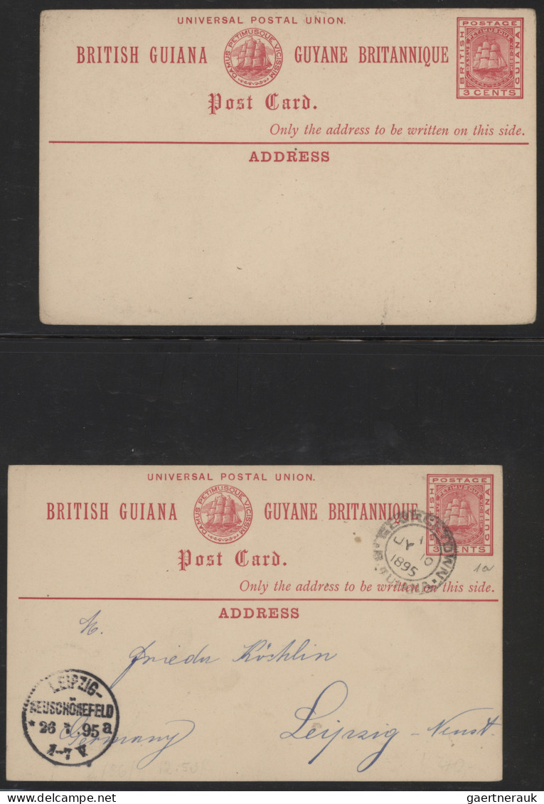 British Guiana - Postal Stationery: 1879-1923 Collection Of 53 Postal Stationery - Guyane Britannique (...-1966)