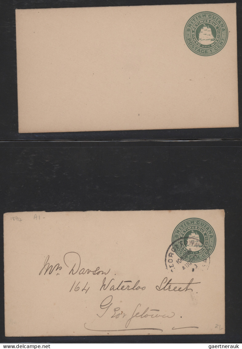 British Guiana - Postal Stationery: 1879-1923 Collection Of 53 Postal Stationery - Brits-Guiana (...-1966)