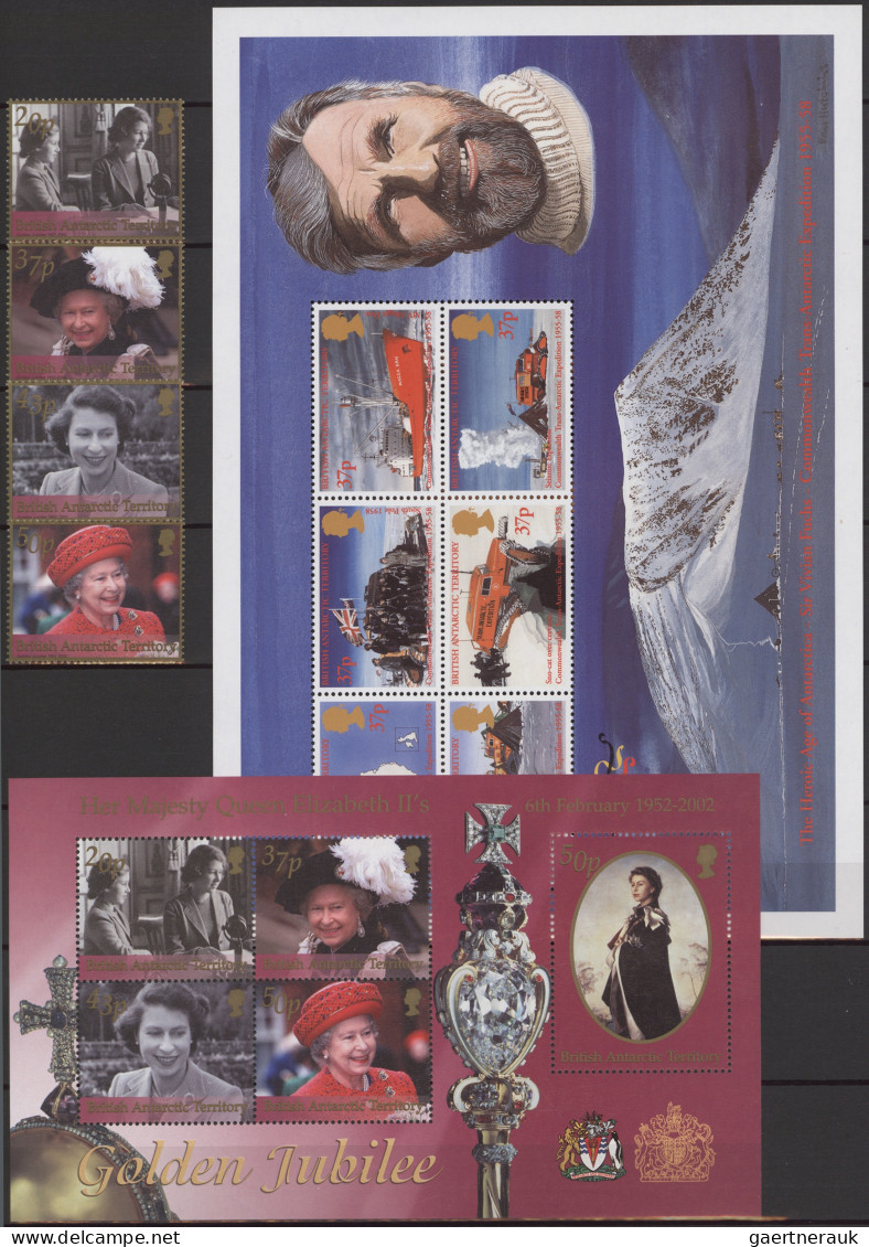 British Antarctica: 1980-2009 Mint Collection Of Stamps And Souvenir Sheets In A - Oblitérés