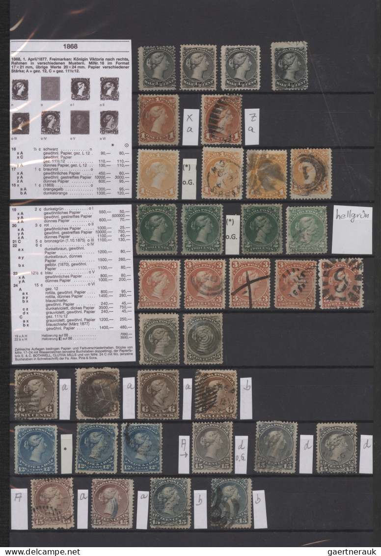 Canada: 1851/1900 ca.: Collection of about 500-600 stamps from Canadian Colonies