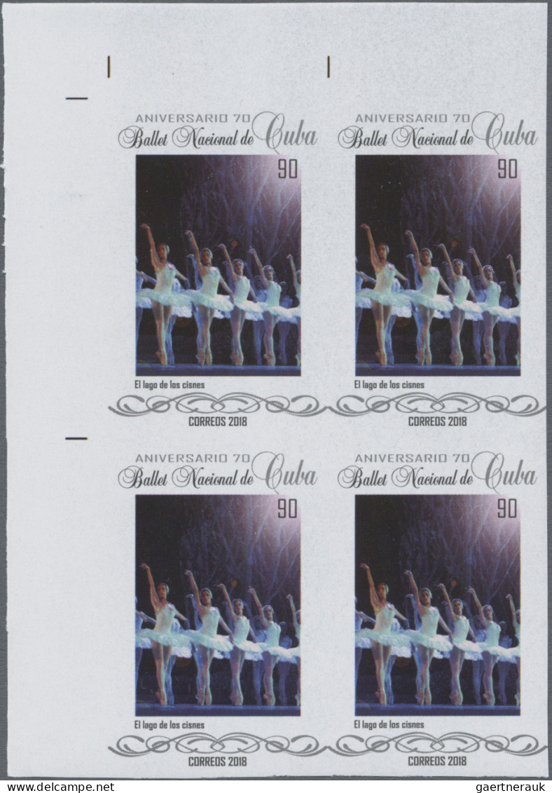 Cuba: 2014/2018, Holding Of IMPERFORATE Stamps Incl. Complete Sheets, Many Pairs - Sonstige & Ohne Zuordnung