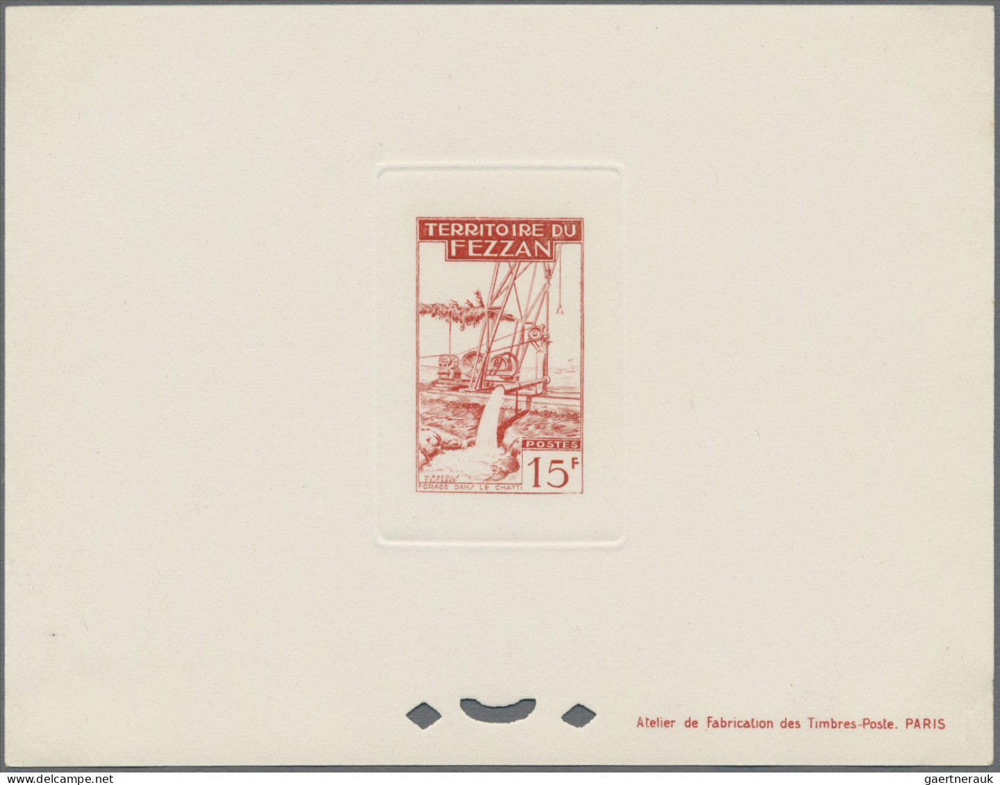 Fezzan: 1951, Second Definitive Issue For Fezzan, 30 C To 50 F And The Two Air M - Storia Postale