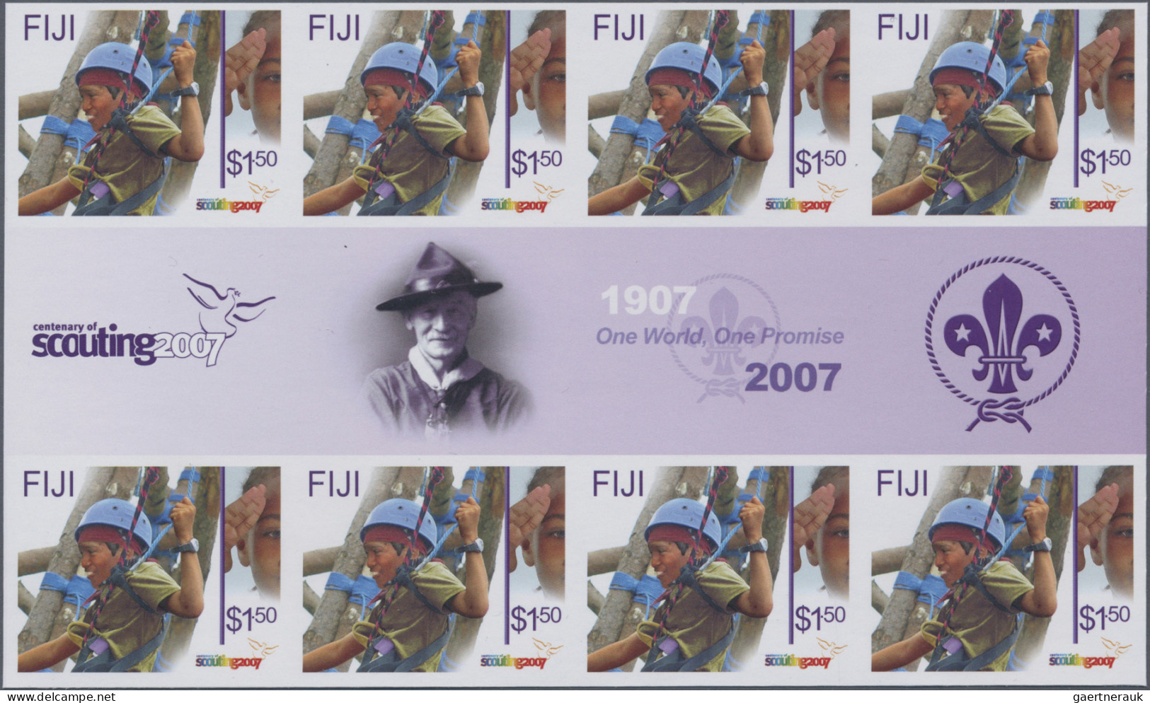 Fiji: 2000/2007. Collection Containing 52 IMPERFORATE Stamps (inclusive S/s, M/s - Fidschi-Inseln (...-1970)