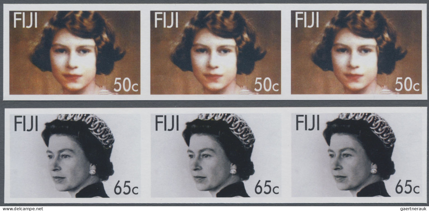 Fiji: 2005/2008. Collection Containing 251 IMPERFORATE Stamps And 13 IMPERFORATE - Fidji (...-1970)