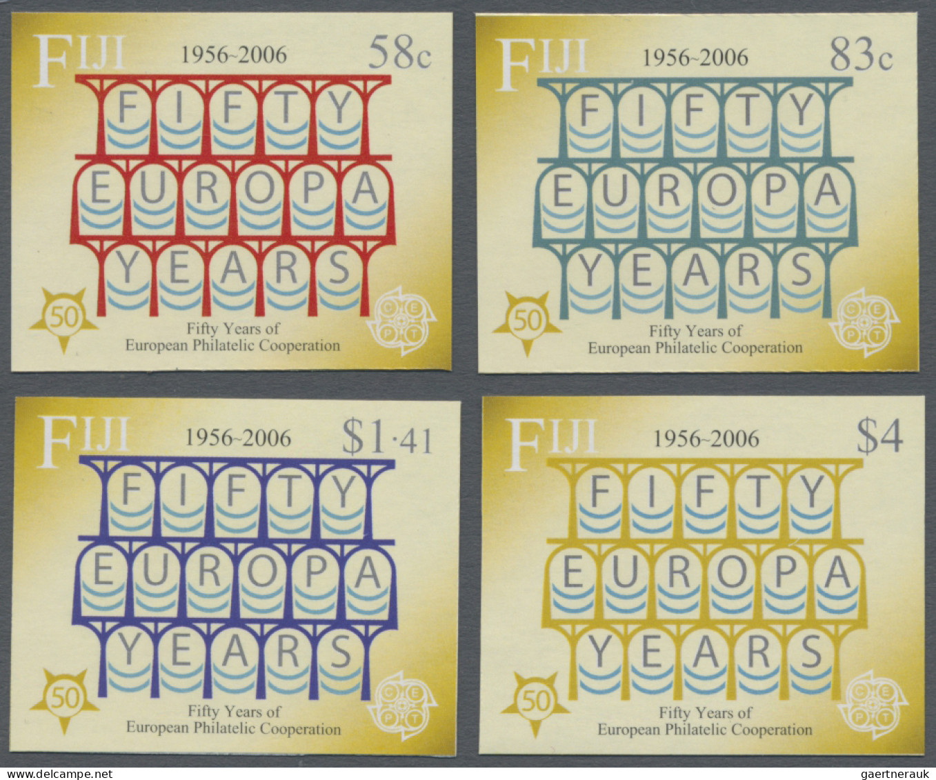 Fiji: 2005/2008. Collection Containing 251 IMPERFORATE Stamps And 13 IMPERFORATE - Fidji (...-1970)