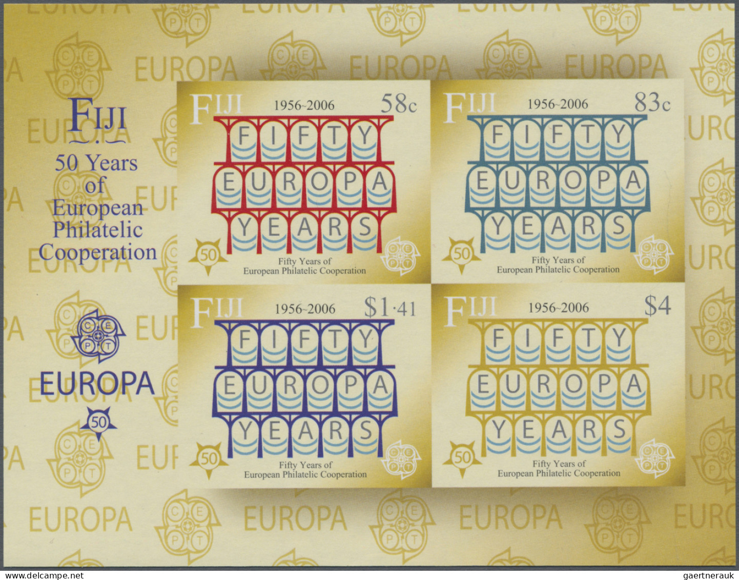 Fiji: 2005/2008. Collection Containing 251 IMPERFORATE Stamps And 13 IMPERFORATE - Fiji (...-1970)