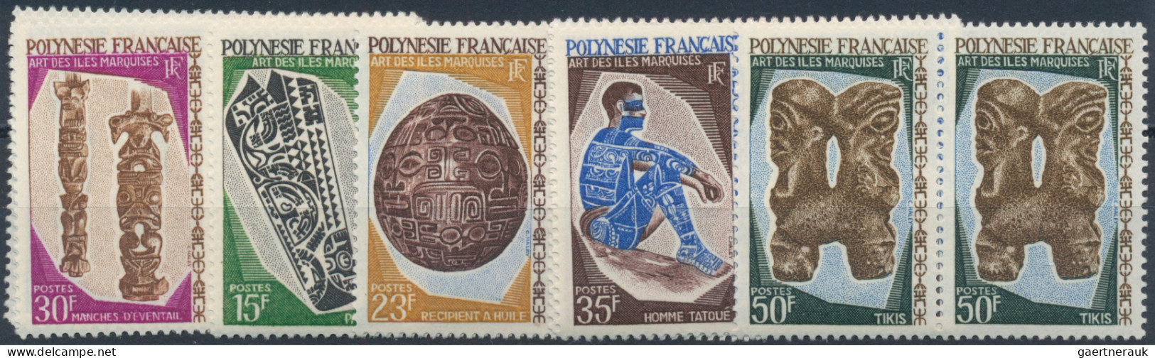 French Polynesia: 1962/1971, Kleine Sammlung Von Auf Auktionen Ersteigerten Post - Covers & Documents