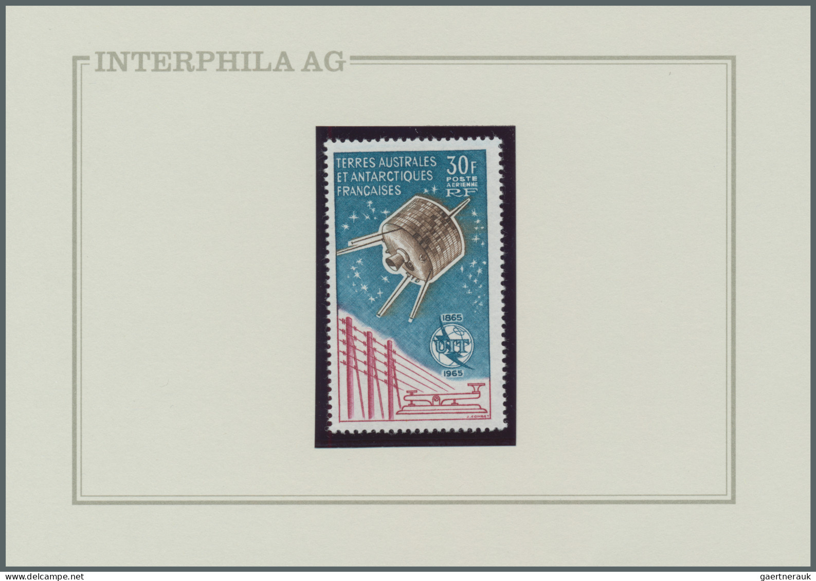 French Antarctic: 1956/1976, Kleine Sammlung Von Auf Auktionen Ersteigerten Mark - Lettres & Documents
