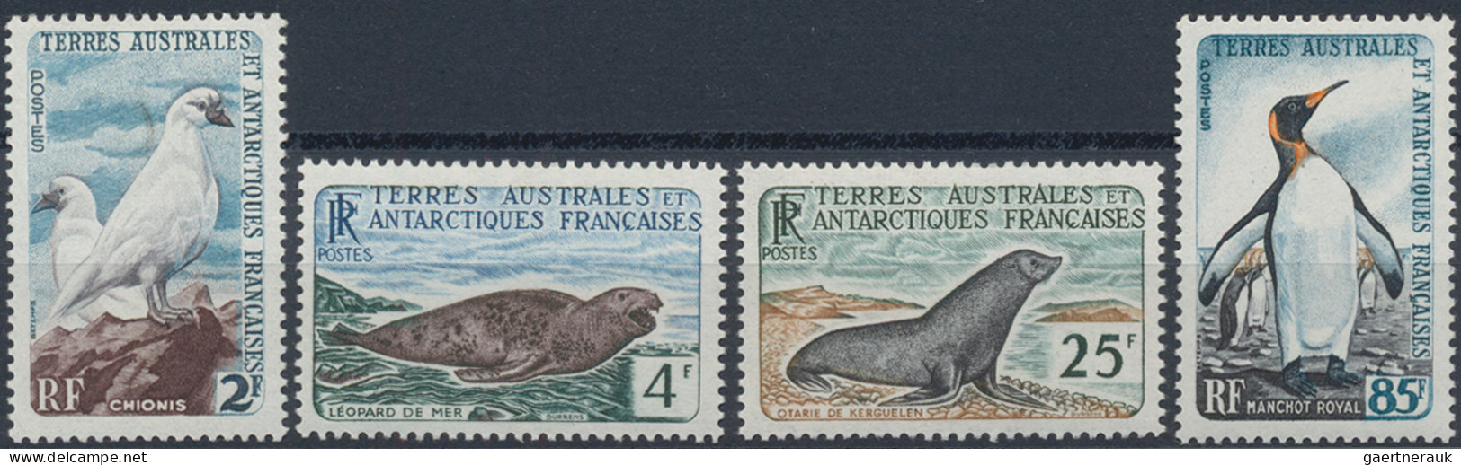 French Antarctic: 1960/1976, 5 Lose Anderer Auktionen Aus DM-Zeit, Mi 2010 Berei - Cartas & Documentos