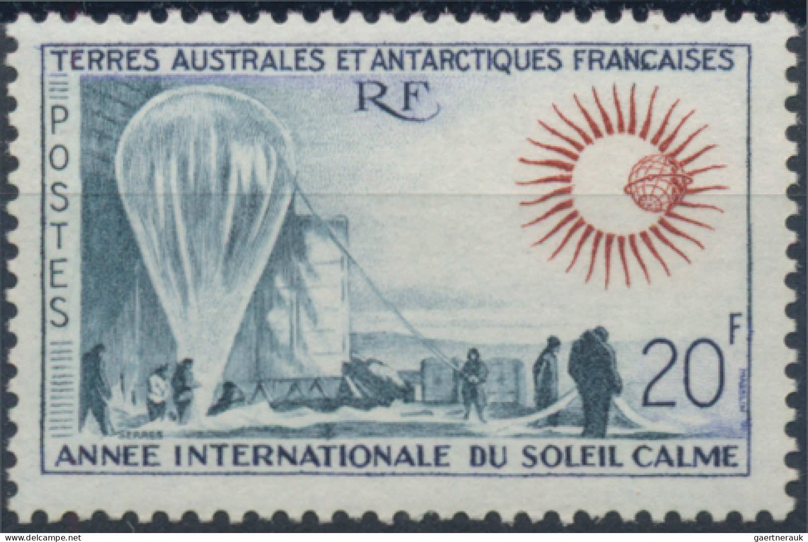 French Antarctic: 1960/1976, 5 Lose Anderer Auktionen Aus DM-Zeit, Mi 2010 Berei - Lettres & Documents