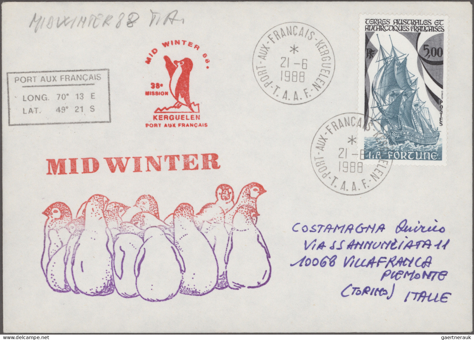 French Antarctic: 1976/2005, Collection Of Apprx. 200 Covers/cards, Showing A Ni - Brieven En Documenten