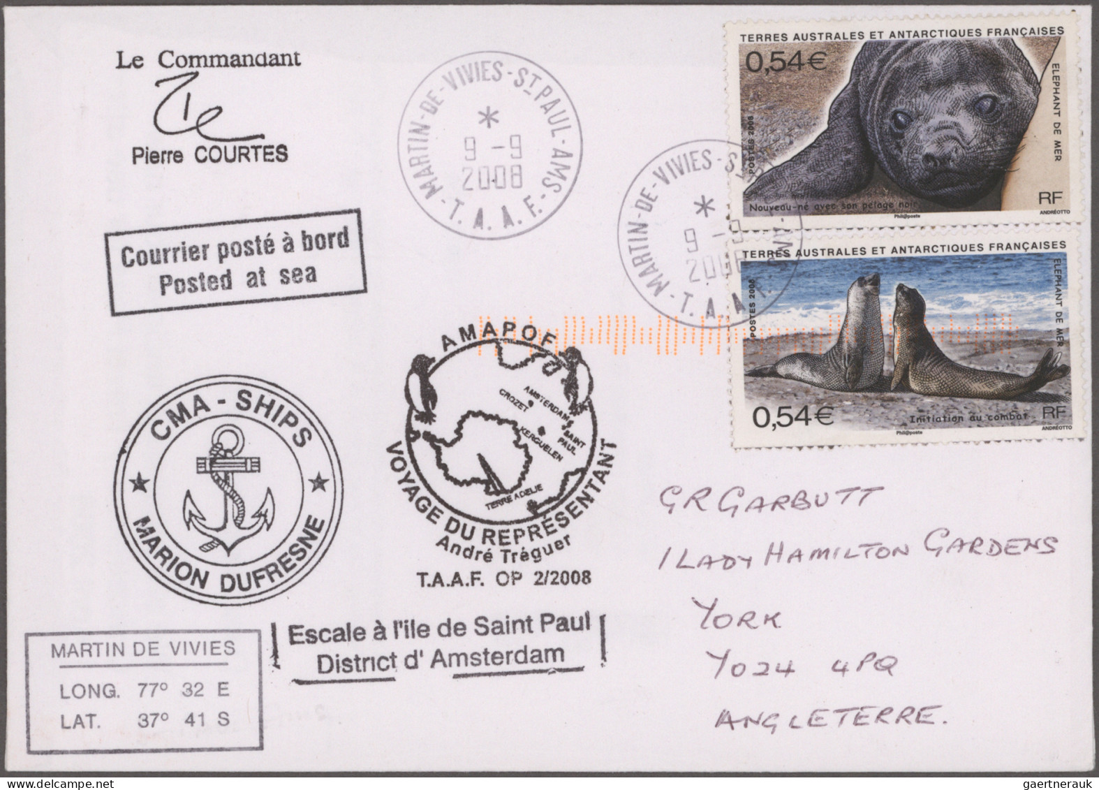French Antarctic: 1976/2005, Collection Of Apprx. 200 Covers/cards, Showing A Ni - Cartas & Documentos