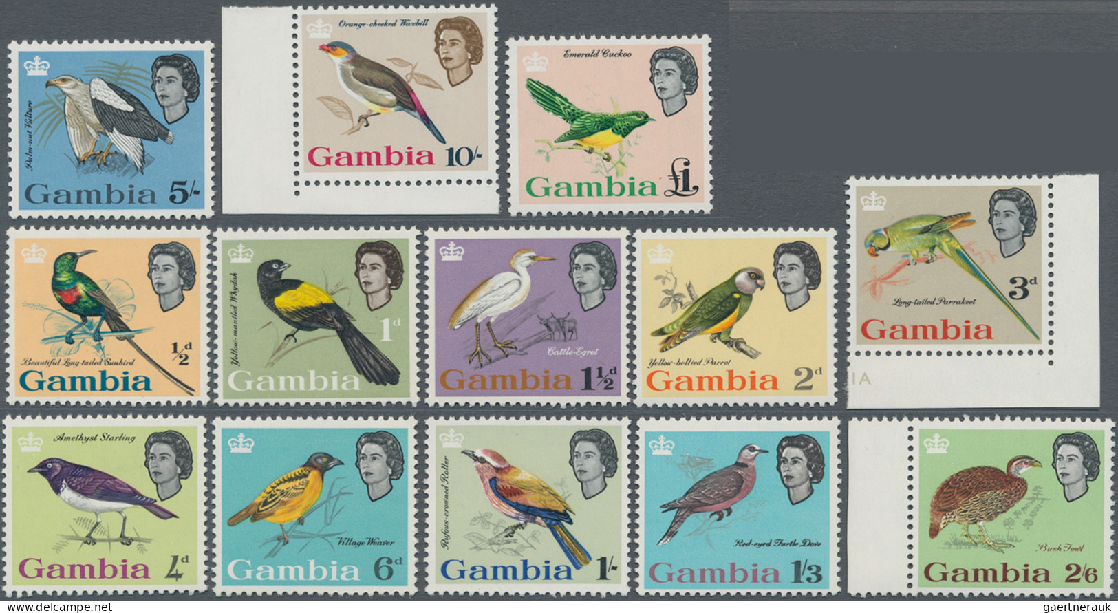 The Gambia: 1938/1963, seven sets, including four KGVI definitive sets of 1938,