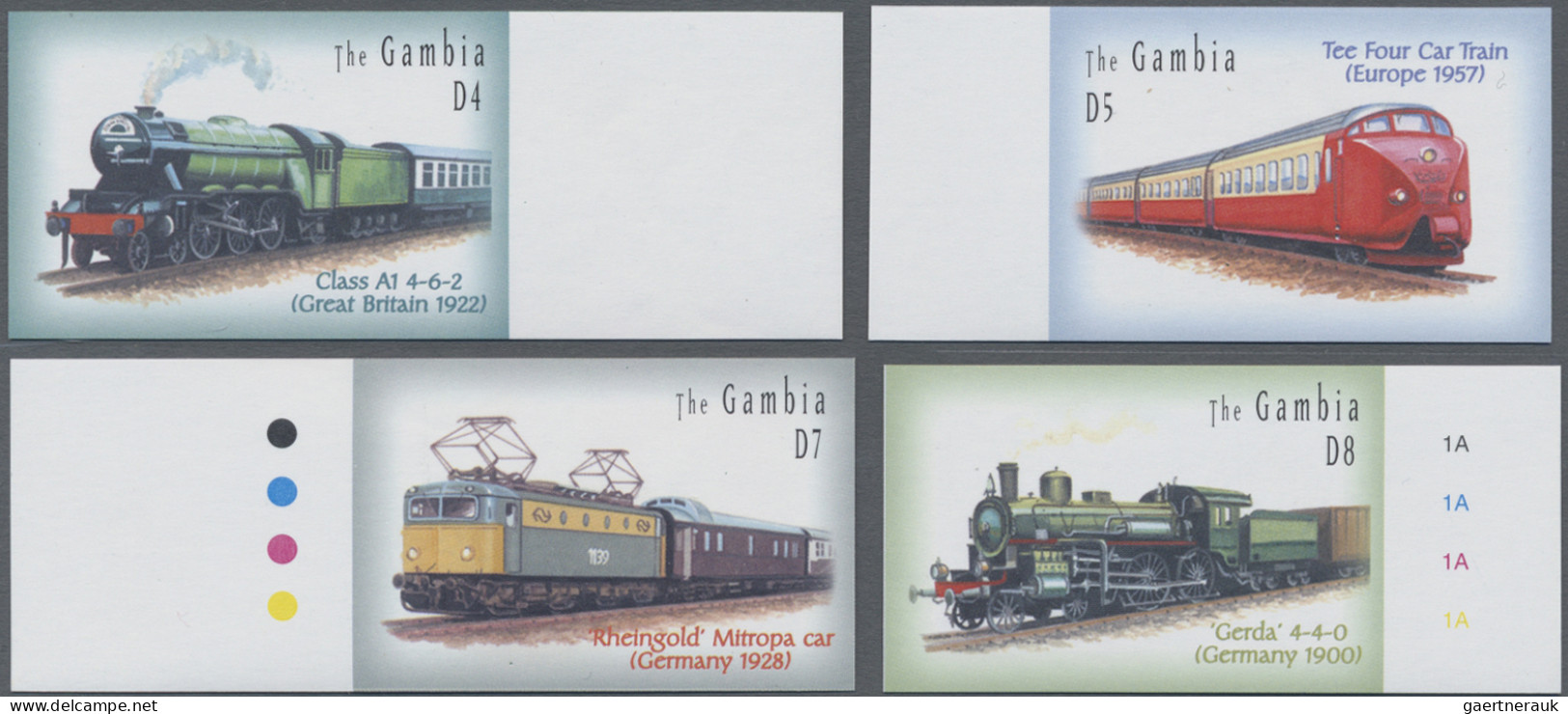 The Gambia: 2001/2010. Collection Containing 549 IMPERFORATE Stamps (inclusive M - Gambia (1965-...)