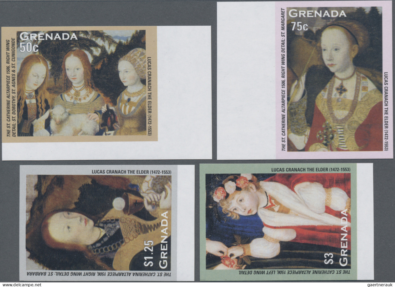 Grenada: 2000/2016. Collection containing 186 IMPERFORATE stamps (inclusive many