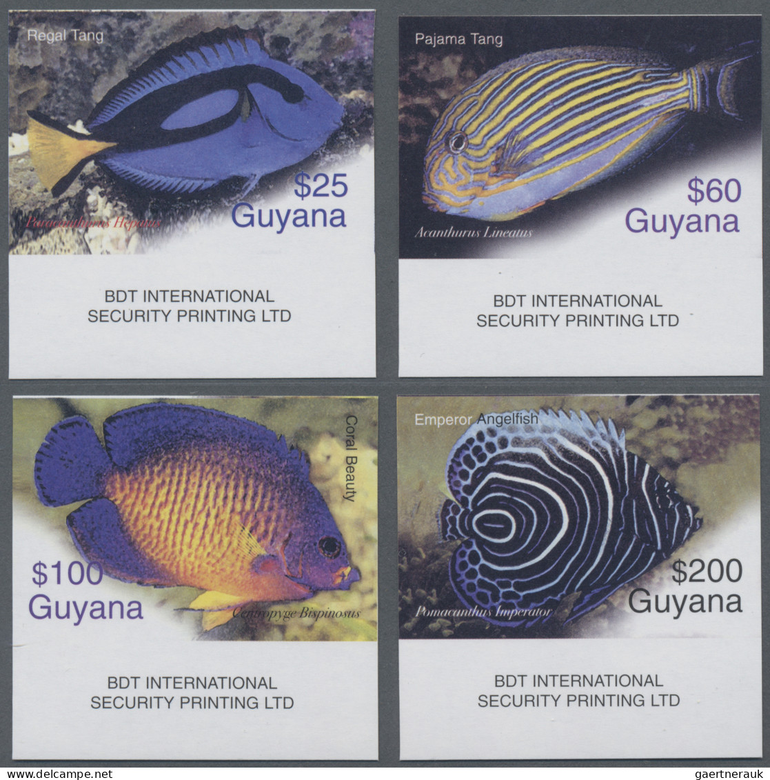 Guyana: 2000/2003. Collection Containing 39 IMPERFORATE Stamps (inclusive S/s, M - Guyana (1966-...)