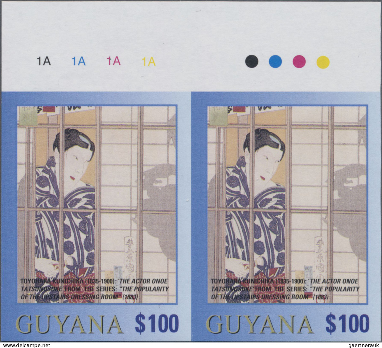Guyana: 2000/2003. Collection containing 39 IMPERFORATE stamps (inclusive s/s, m