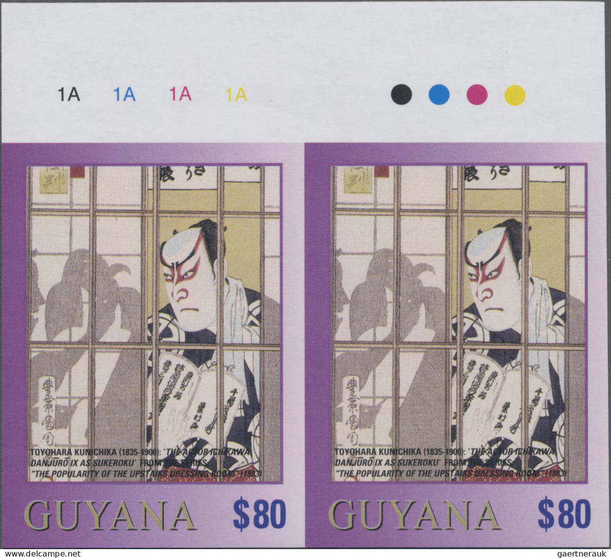 Guyana: 2000/2003. Collection containing 39 IMPERFORATE stamps (inclusive s/s, m