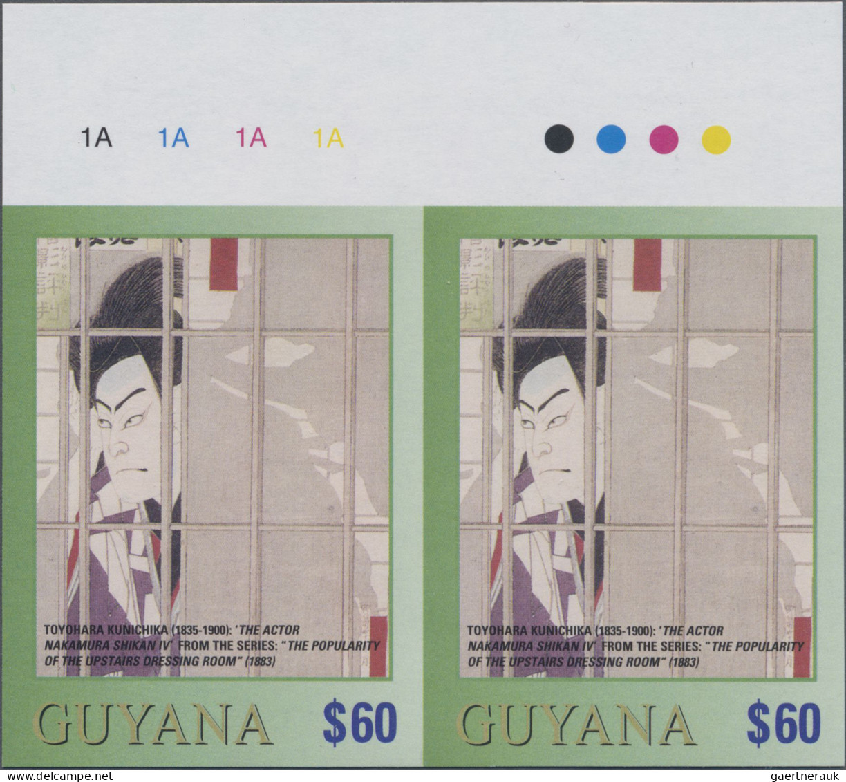 Guyana: 2000/2003. Collection containing 39 IMPERFORATE stamps (inclusive s/s, m