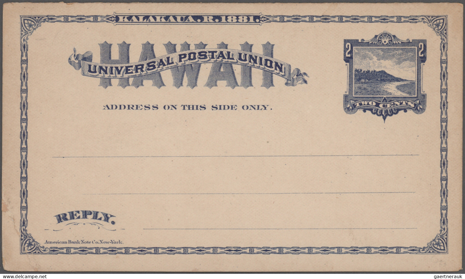 Hawaii: 1882/1939, Assortment Of 19 Entires, Comprising Ten Unused Stationery Ca - Hawaï