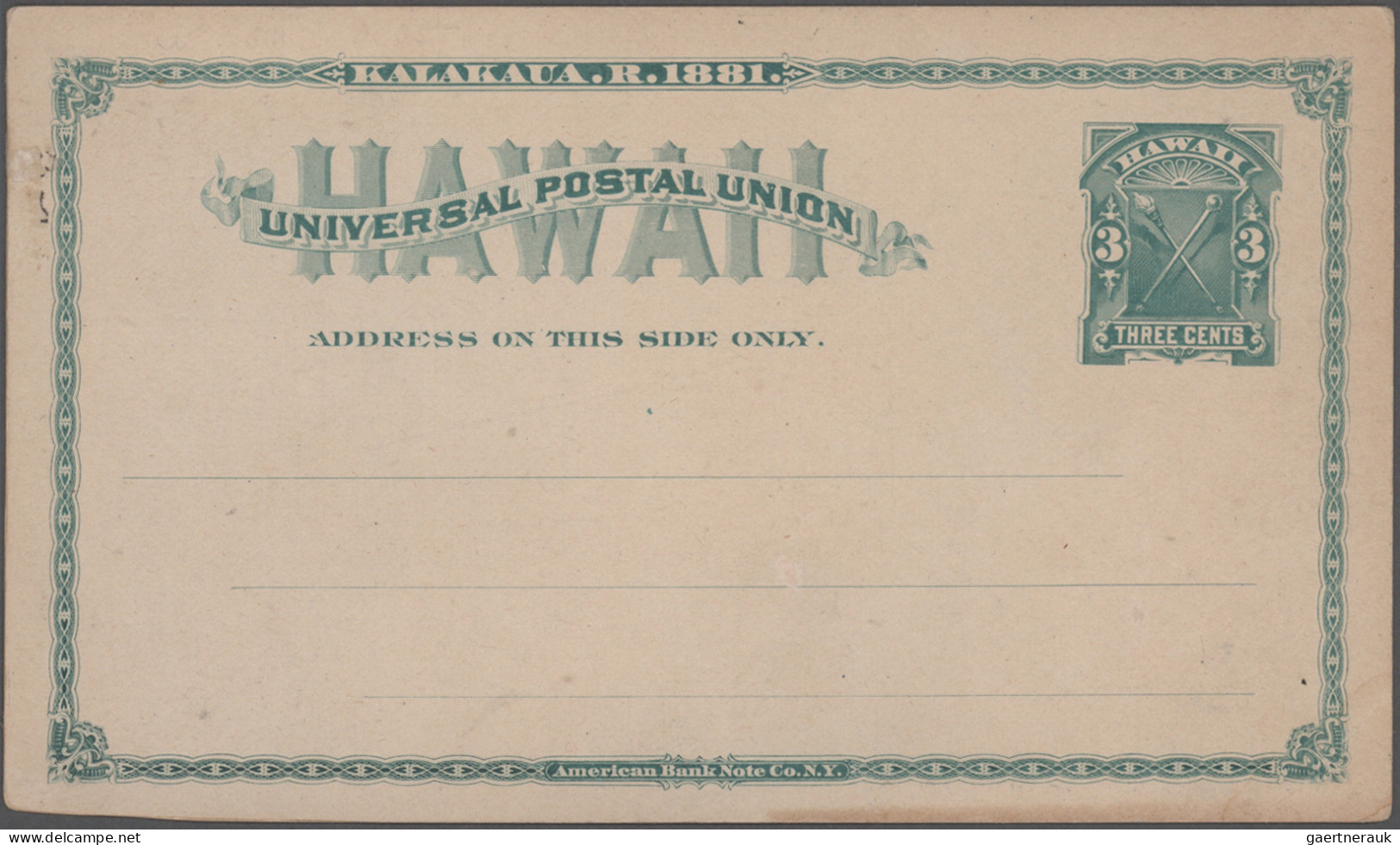 Hawaii: 1882/1939, Assortment Of 19 Entires, Comprising Ten Unused Stationery Ca - Hawaï