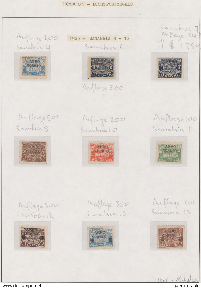 Honduras: 1925/1989, AIRMAIL STAMPS, Comprehensive, Almost Exclusively Mint Coll - Honduras