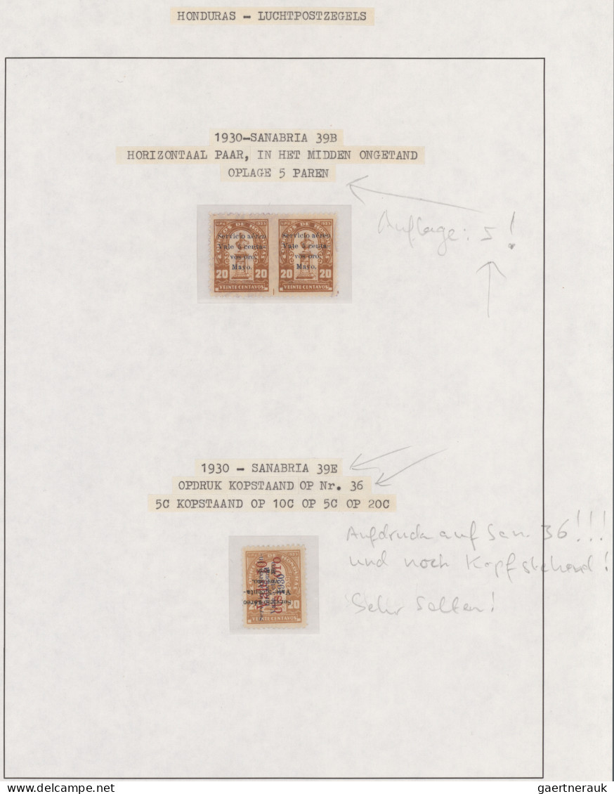 Honduras: 1925/1989, AIRMAIL STAMPS, comprehensive, almost exclusively mint coll