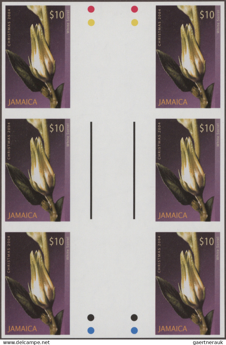 Jamaica: 1995/2008. Collection Containing 1811 IMPERFORATE Stamps (inclusive Som - Giamaica (1962-...)