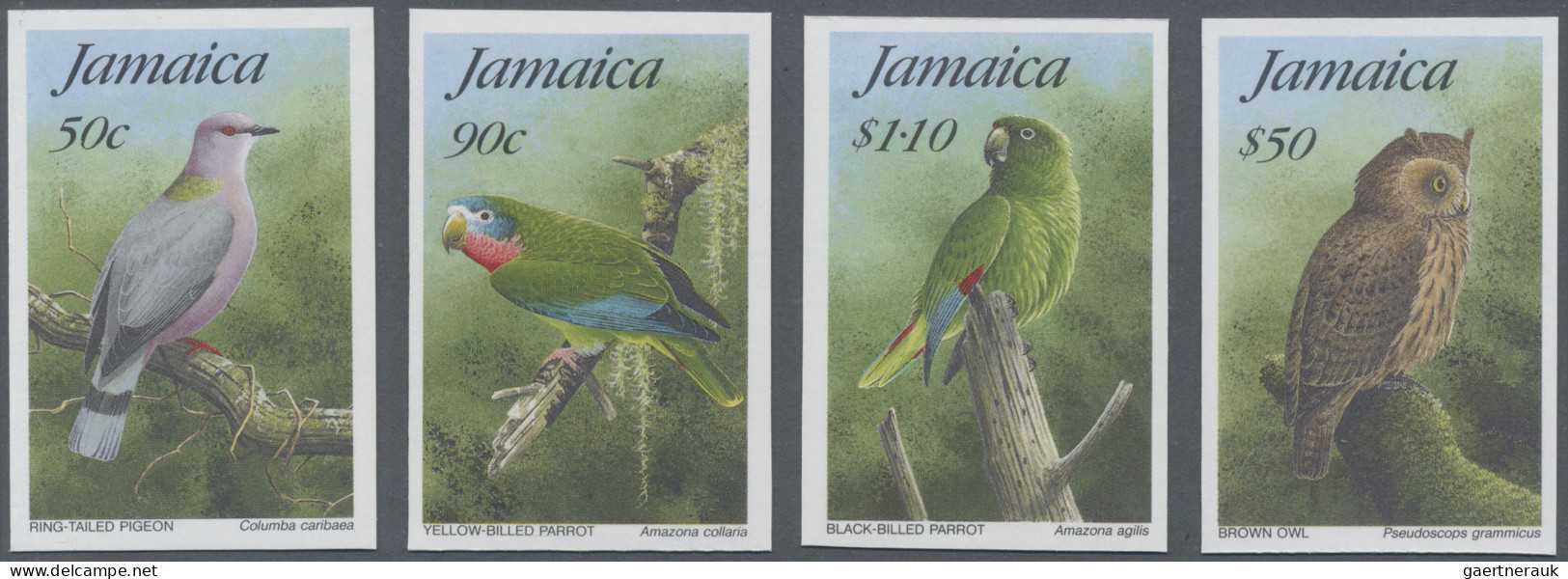 Jamaica: 1995/2016. Collection Containing 220 IMPERFORATE Stamps (inclusive S/s, - Jamaica (1962-...)