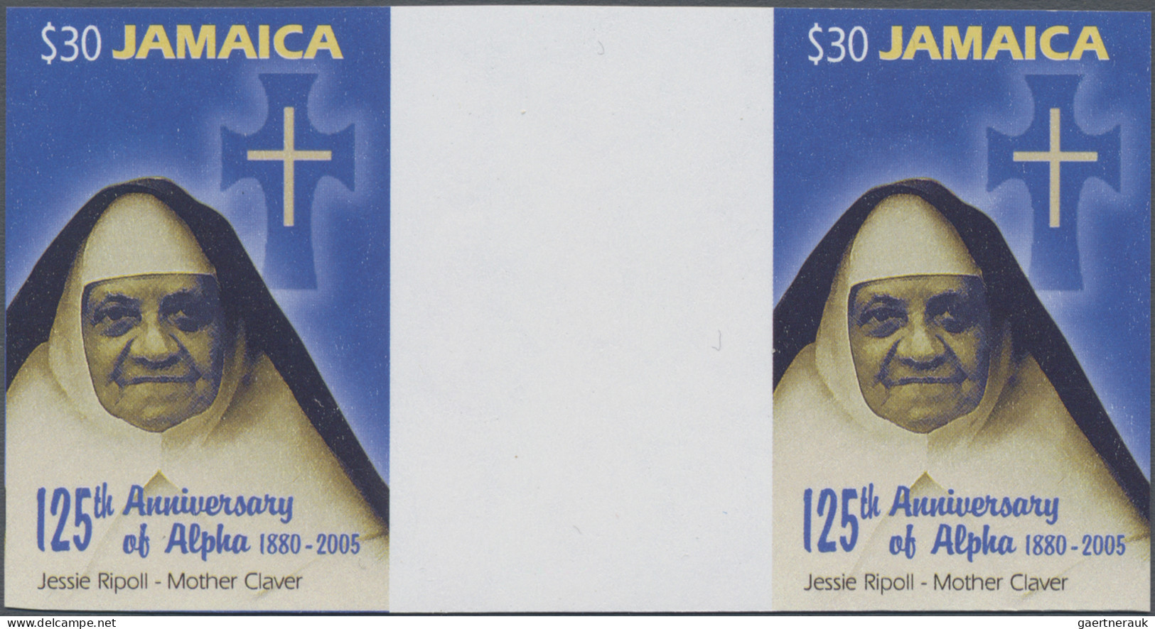 Jamaica: 1995/2016. Collection containing 220 IMPERFORATE stamps (inclusive s/s,