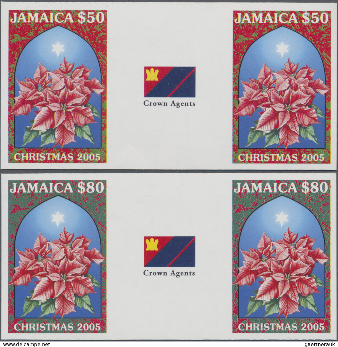 Jamaica: 1995/2016. Collection containing 220 IMPERFORATE stamps (inclusive s/s,