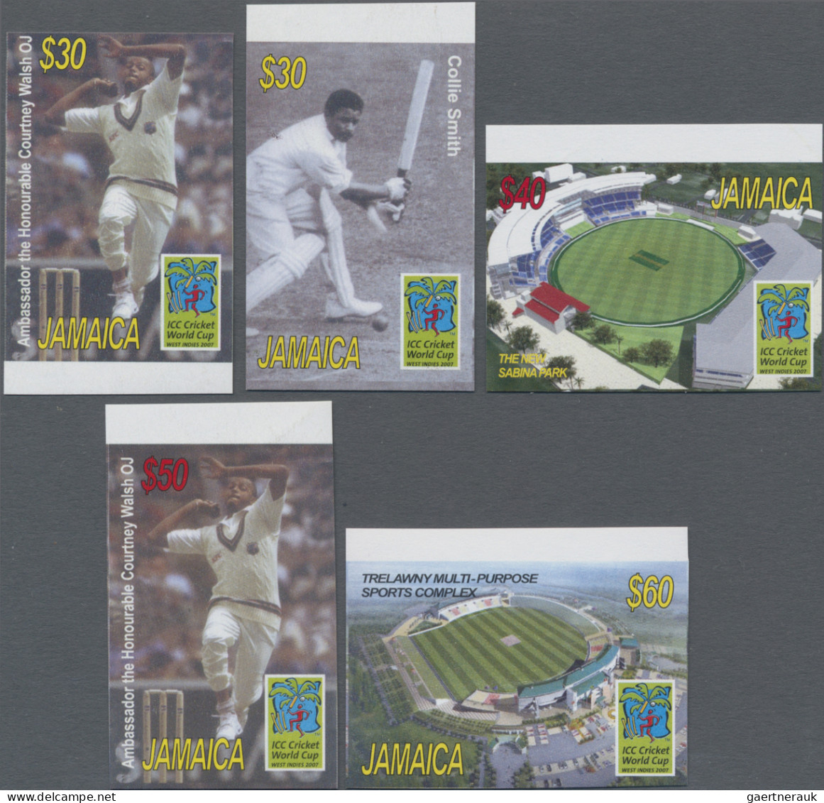 Jamaica: 1995/2016. Collection containing 220 IMPERFORATE stamps (inclusive s/s,