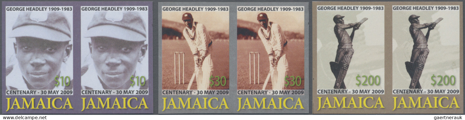 Jamaica: 1995/2016. Collection containing 220 IMPERFORATE stamps (inclusive s/s,