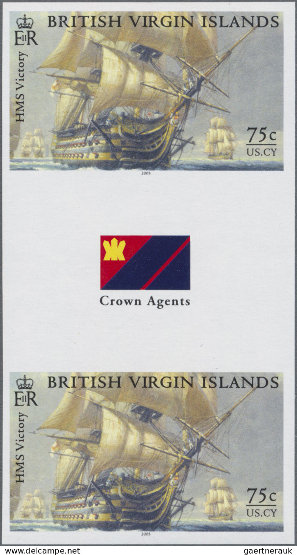 Virgin Islands: 2002/2007. Collection containing 144 IMPERFORATE stamps (inclusi